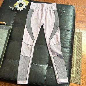 Purple and black workout pants